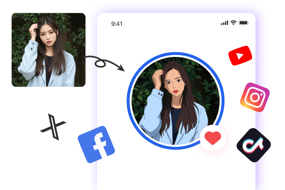 プロフィール用AI美女を簡単作成