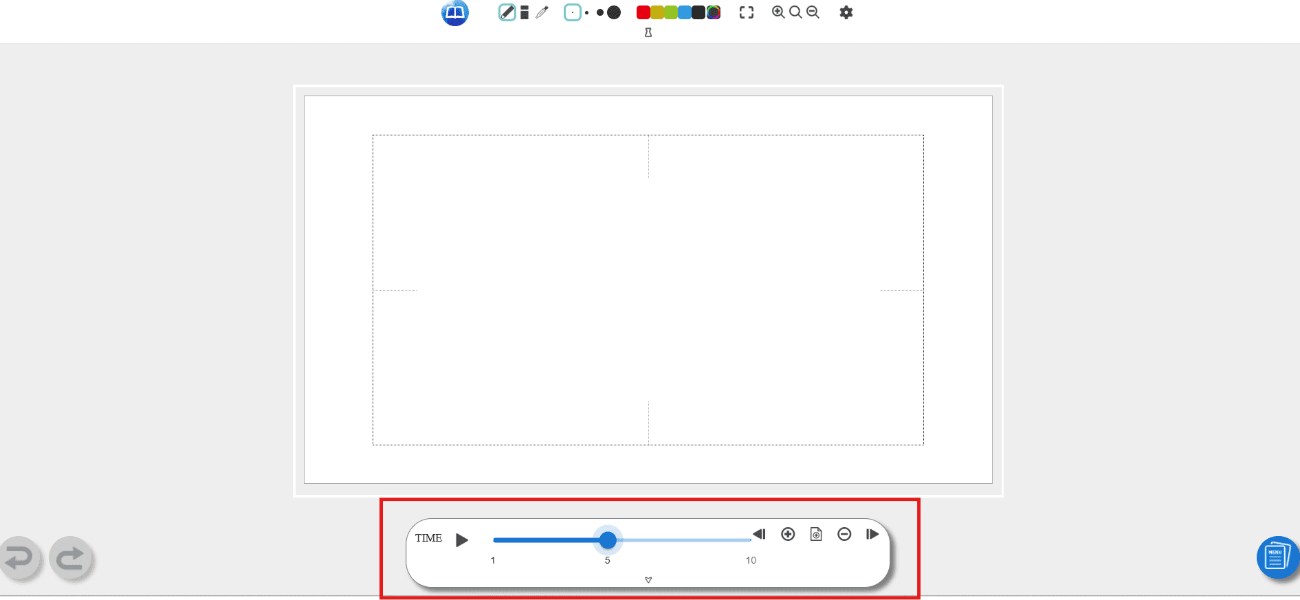 下部のボタンでページを増やし、イラストを描いていきます。