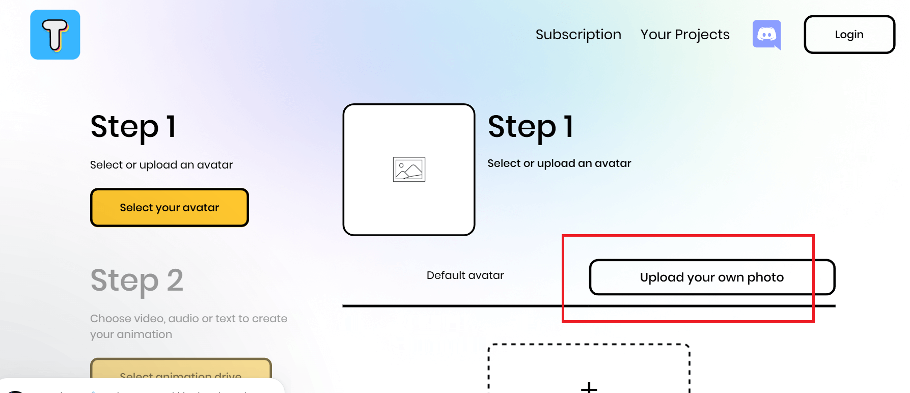 写真をアップロード