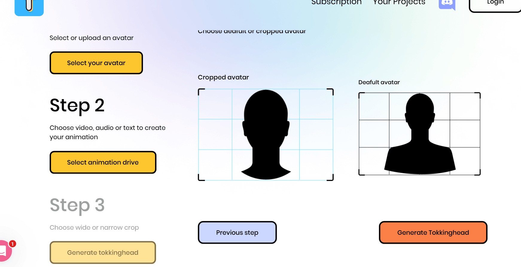 顔写真を動かす