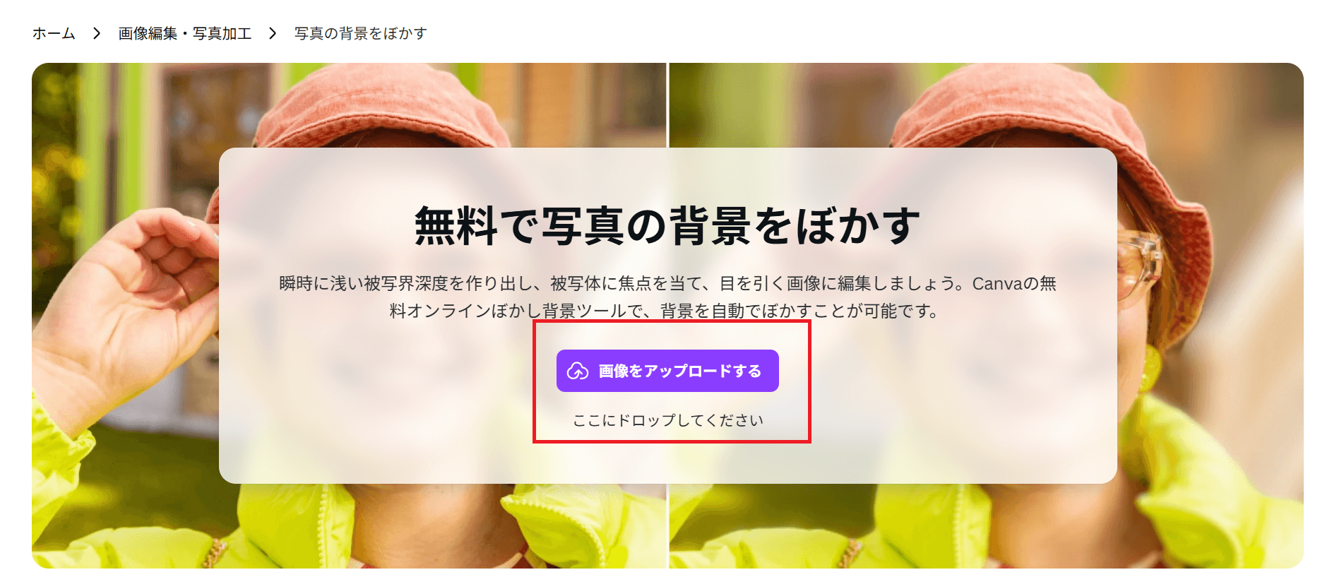 画像をアップロードする