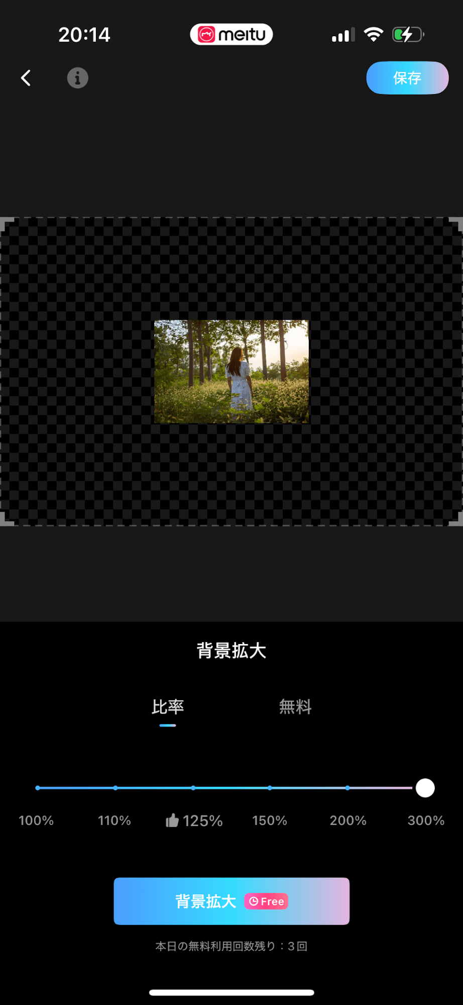 このように、拡大比率を300%まで選択することも可能です。